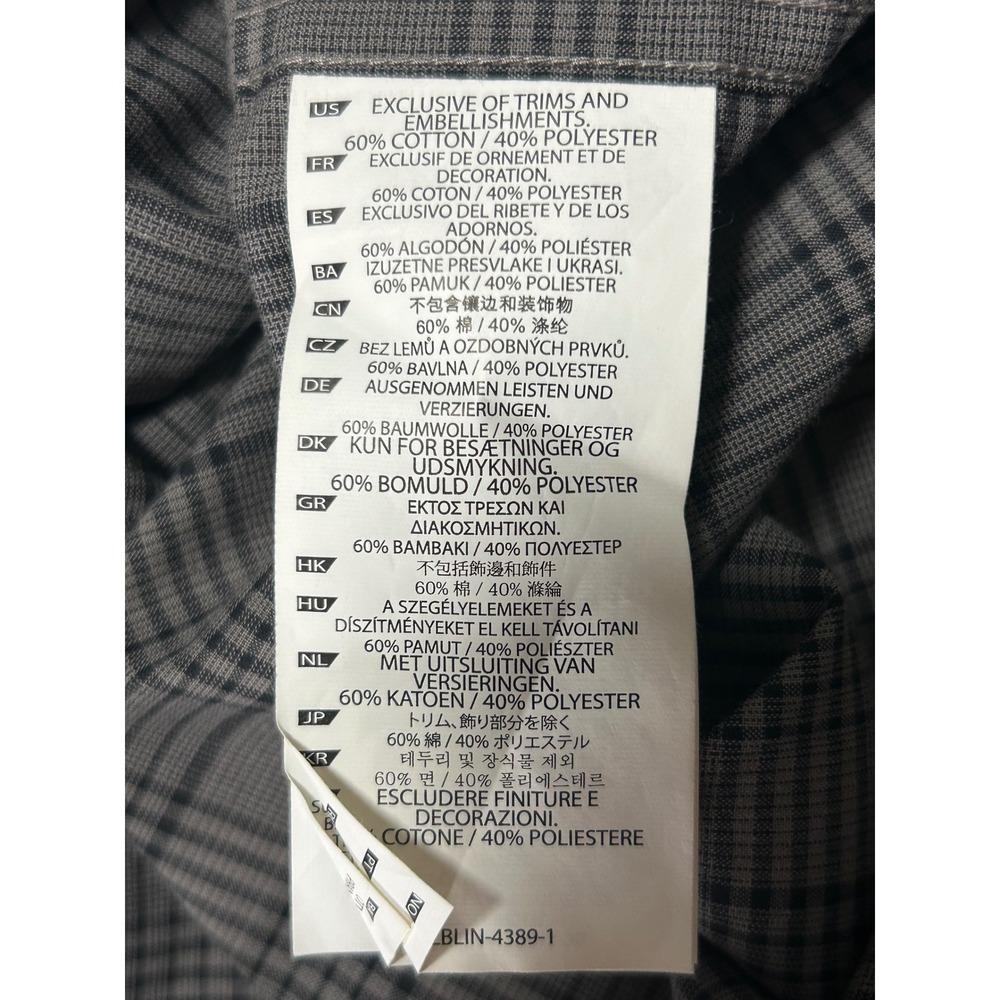 NEW 5.11 Tactical Men's LARGE Peak Long Sleeve Plaid Shirt Gray - Picture 7 of 11